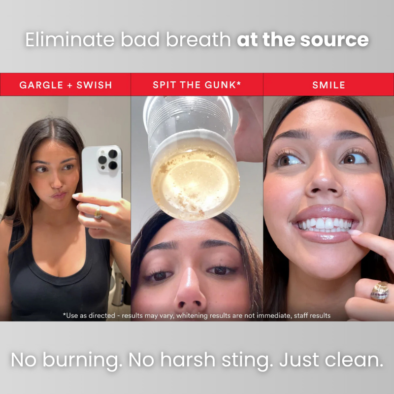 Gunk Removing Mouthwash - Remove Bad Breath And Whiten Teeth