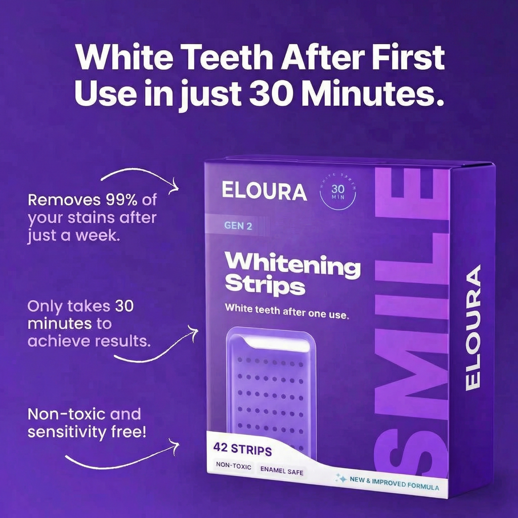 Eloura Purple Teeth Whitening Strips