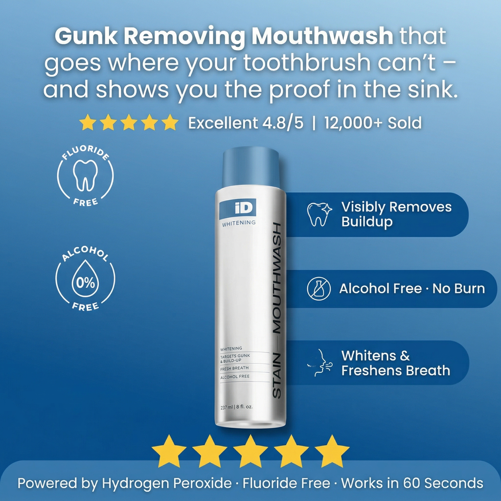 Gunk Removing Mouthwash - Remove Bad Breath And Whiten Teeth