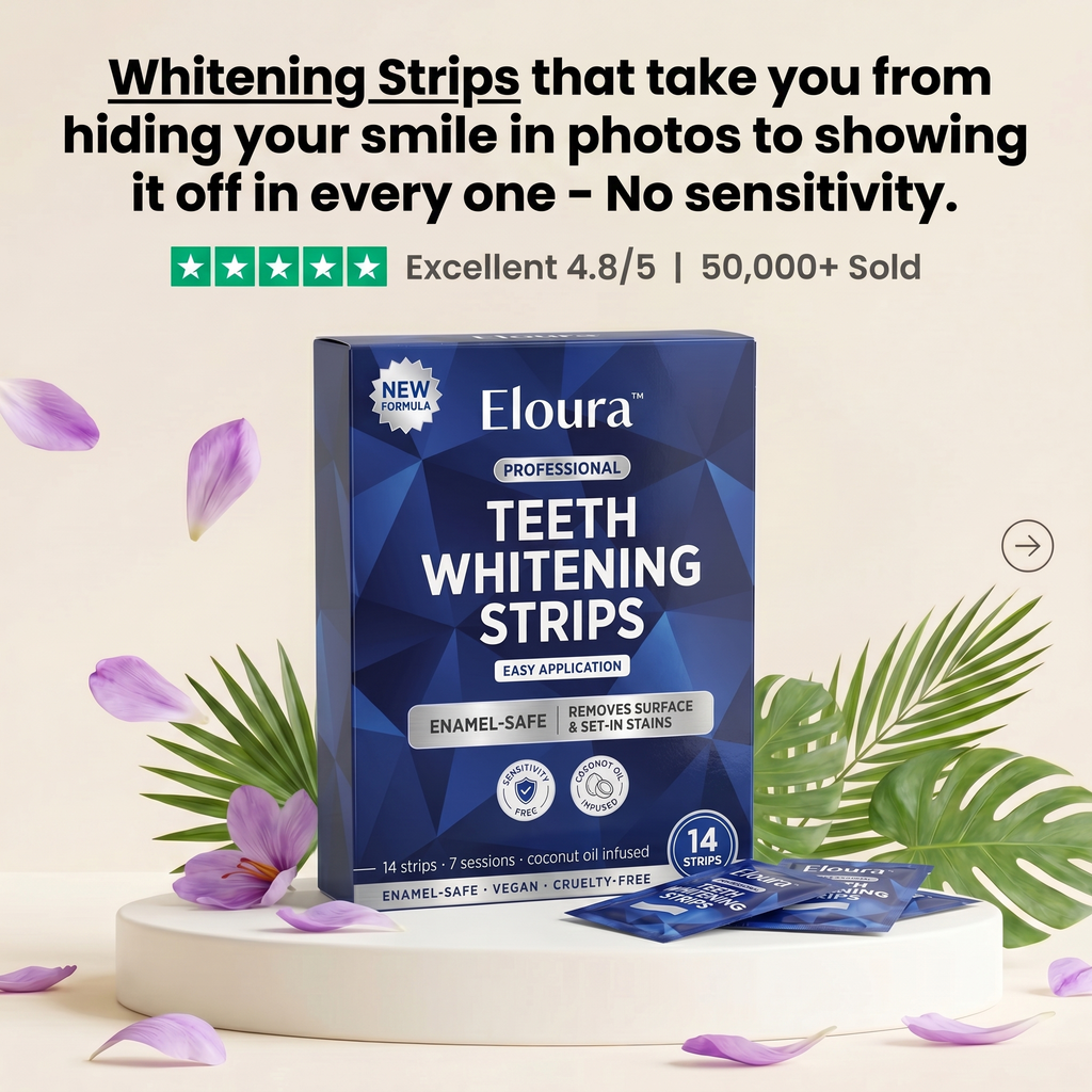 Eloura Whitening Strips - Instant Whitening - 14 Strips