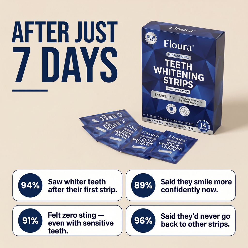 Eloura Whitening Strips - Instant Whitening - 14 Strips