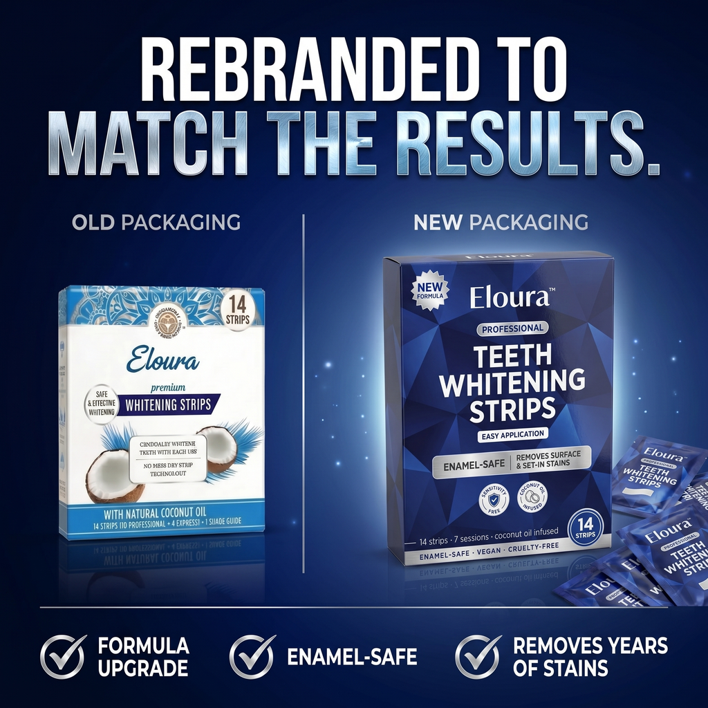 Eloura Whitening Strips - Instant Whitening - 14 Strips
